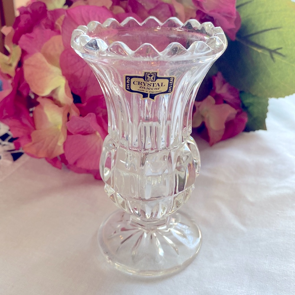Lead Crystal Bud Vase